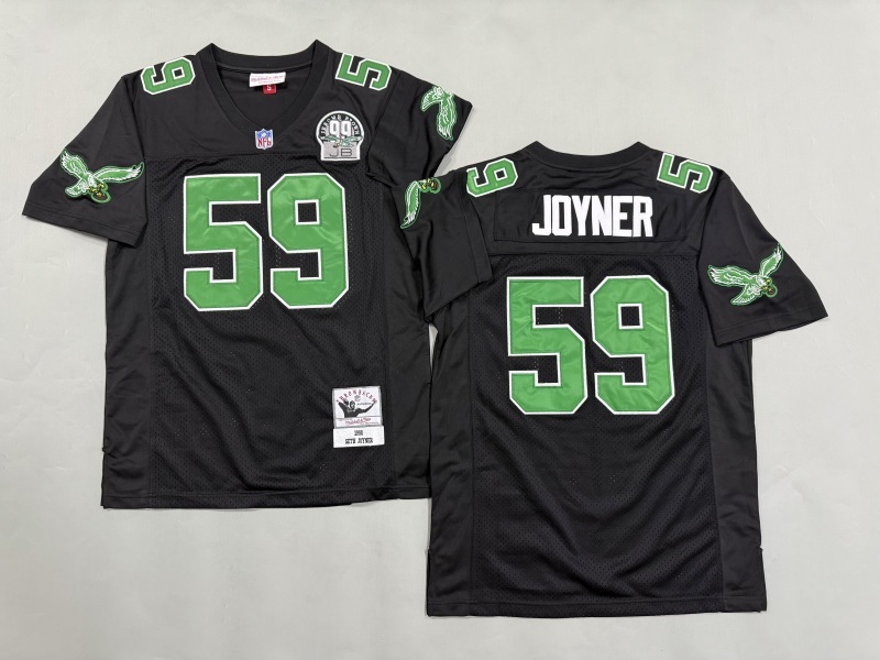 Men 2025 Philadelphia Eagles #59 Joyner black Throwback Limited NFL Jersey style 001->philadelphia eagles->NFL Jersey